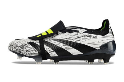 Adidas Predator Elite Foldover Tongue FG Football Boots - White/Black/Yellow