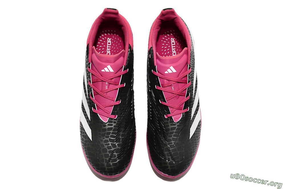 Adidas Predator 24 Elite TF Football Shoes - Black/Red/White 4