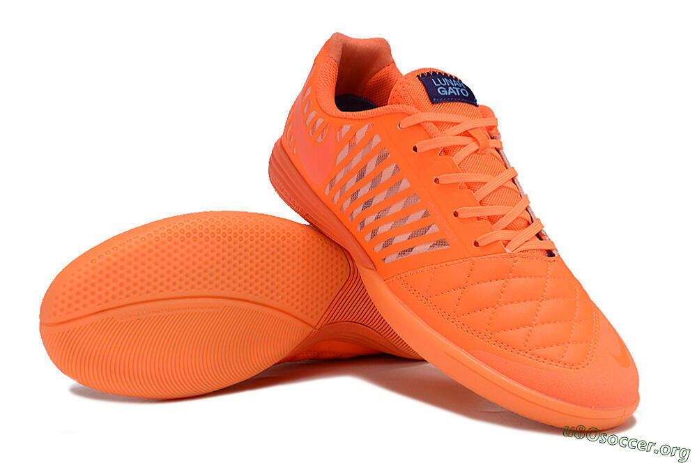 Nike Lunar Gato 2 IC Football Shoes - Red/Black 3