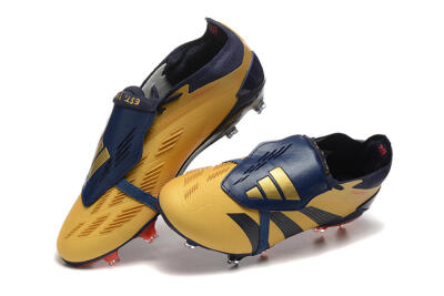Adidas Predator Elite Foldover Tongue FG Football Boots - Gold/Blue/Red