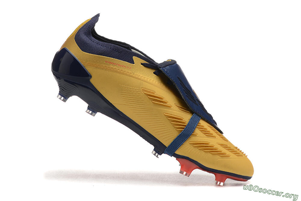 Adidas Predator Elite Foldover Tongue FG Football Boots - Gold/Blue/Red 7