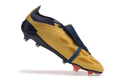 Adidas Predator Elite Foldover Tongue FG Football Boots - Gold/Blue/Red