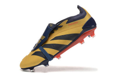 Adidas Predator Elite Foldover Tongue FG Football Boots - Gold/Blue/Red