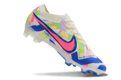 Nike Air Zoom Mercurial Vapor 15 Elite FG Football Boots - Beige/Blue/Yellow/Pink