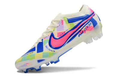 Nike Air Zoom Mercurial Vapor 15 Elite FG Football Boots - Beige/Blue/Yellow/Pink