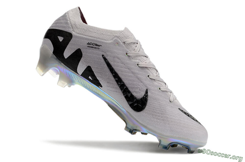 Nike Air Zoom Mercurial Vapor 15 Elite FG Football Boots - Grey/Black/Gold 4