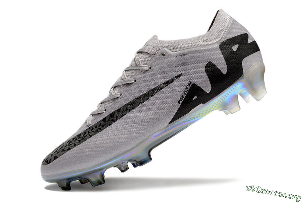 Nike Air Zoom Mercurial Vapor 15 Elite FG Football Boots - Grey/Black/Gold 5
