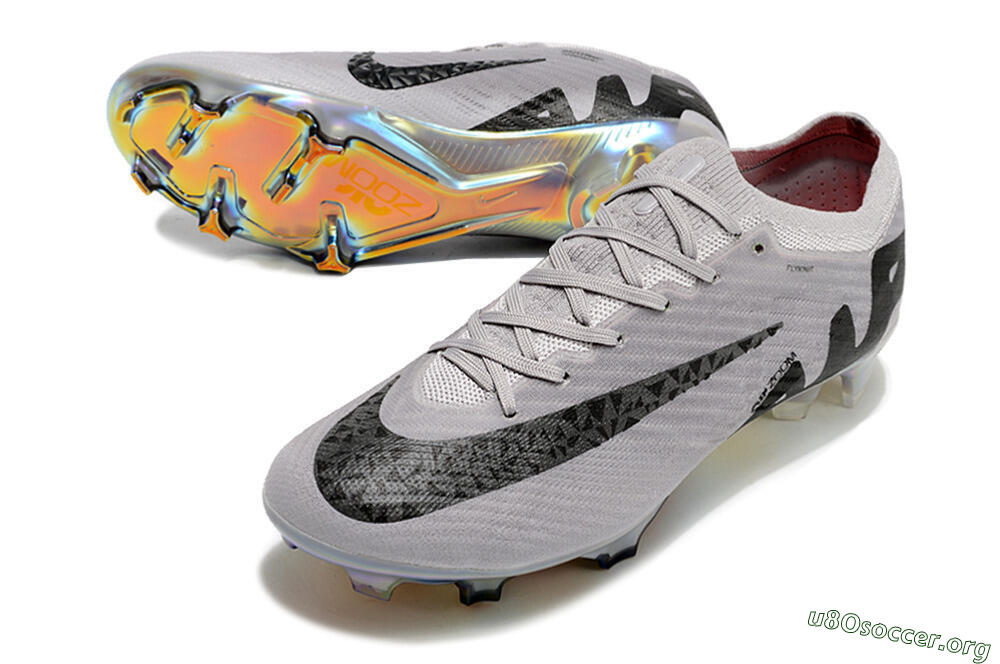 Nike Air Zoom Mercurial Vapor 15 Elite FG Football Boots - Grey/Black/Gold 0
