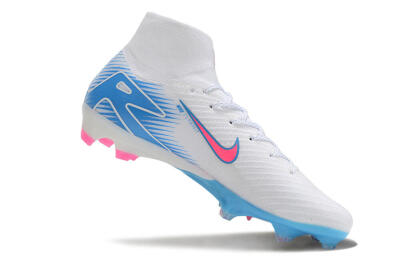 Nike Air Zoom Mercurial Superfly 10 Elite FG Football Boots - White/Pink/Blue
