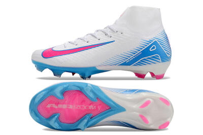Nike Air Zoom Mercurial Superfly 10 Elite FG Football Boots - White/Pink/Blue
