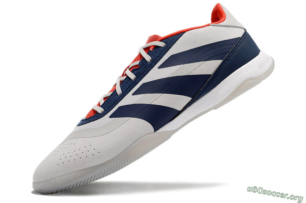 Adidas Predator 24 Elite IC Football Shoes - Grey/Blue/Red 5