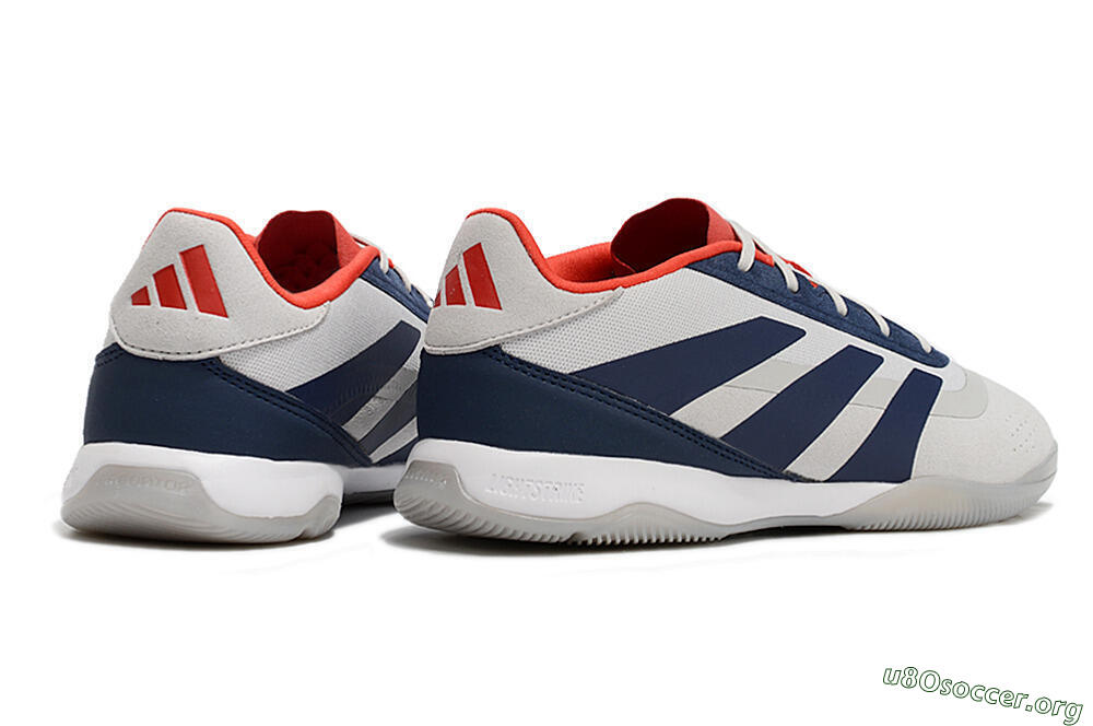 Adidas Predator 24 Elite IC Football Shoes - Grey/Blue/Red 6