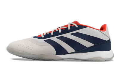 Adidas Predator 24 Elite IC Football Shoes - Grey/Blue/Red