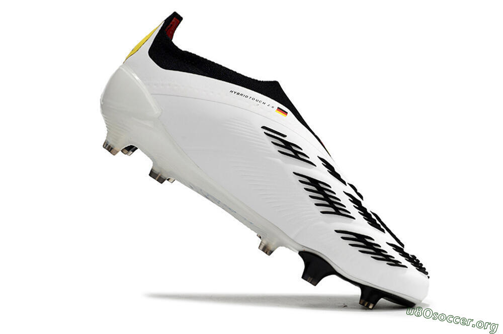 Adidas Predator+ Elite Laceless FG Football Boots - White/Yellow/Red/Black 4