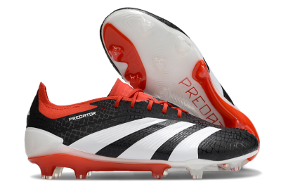 Adidas Predator Elite FG Football Boots - Black/White/Red