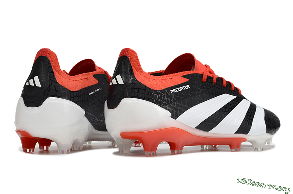 Adidas Predator Elite FG Football Boots - Black/White/Red 6