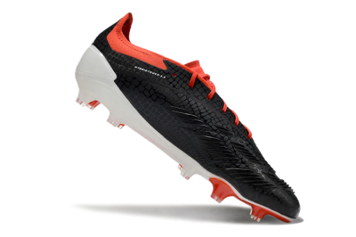 Adidas Predator Elite FG Football Boots - Black/White/Red