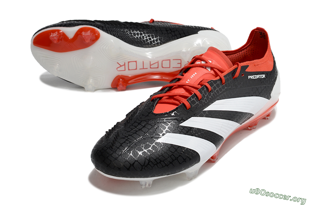 Adidas Predator Elite FG Football Boots - Black/White/Red 0