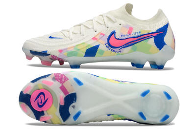 Nike Phantom Luna Elite NU FG Football Boots - Beige/Blue/Yellow/Pink