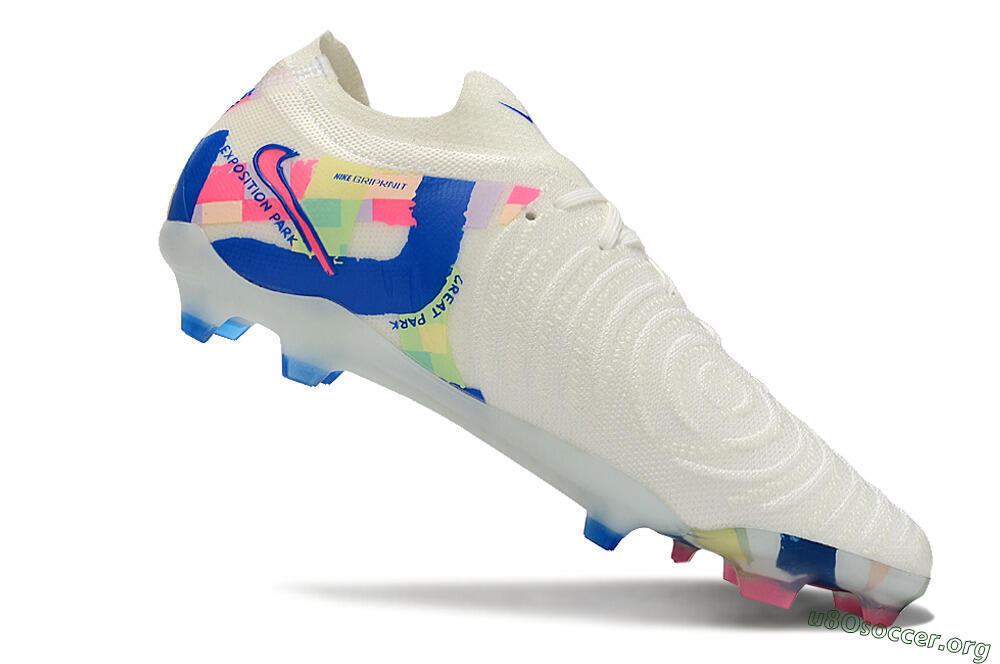 Nike Phantom Luna Elite NU FG Football Boots - Beige/Blue/Yellow/Pink 4