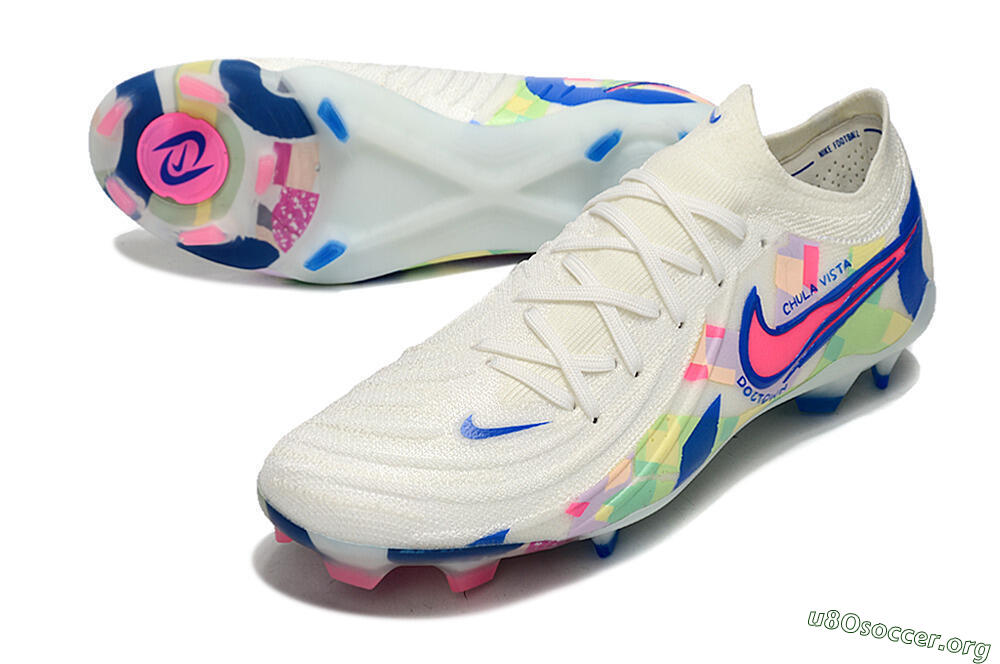 Nike Phantom Luna Elite NU FG Football Boots - Beige/Blue/Yellow/Pink 0