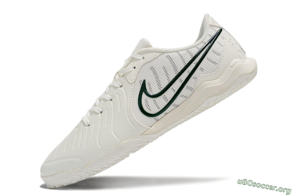 Nike Tiempo Legend 10 Academy IC Football Shoes - White/Green 5