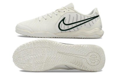 Nike Tiempo Legend 10 Academy IC Football Shoes - White/Green
