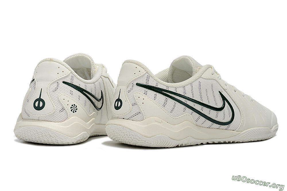 Nike Tiempo Legend 10 Academy IC Football Shoes - White/Green 6