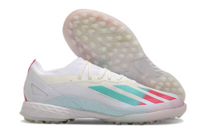 Adidas X Crazyfast.1 TF Football Shoes - White/Red/Jade