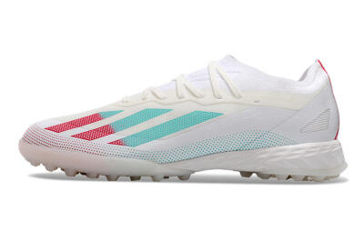Adidas X Crazyfast.1 TF Football Shoes - White/Red/Jade