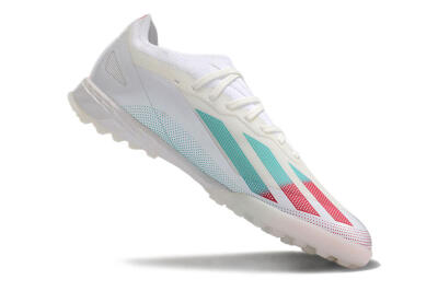 Adidas X Crazyfast.1 TF Football Shoes - White/Red/Jade