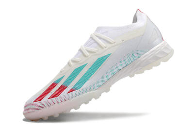 Adidas X Crazyfast.1 TF Football Shoes - White/Red/Jade