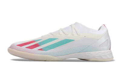 Adidas X Crazyfast.1 IC Football Shoes - White/Red/Jade