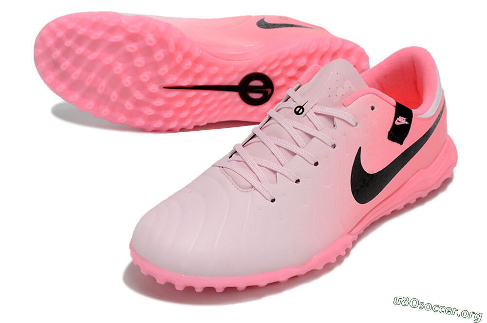 Nike Tiempo Legend 10 Academy TF Football Shoes - Pink/Black 0