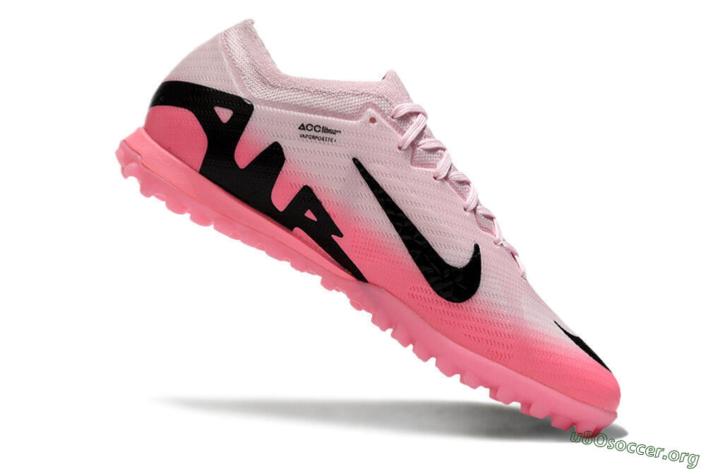 Nike Air Zoom Mercurial Vapor 15 Elite TF Football Shoes - Pink/Black 4