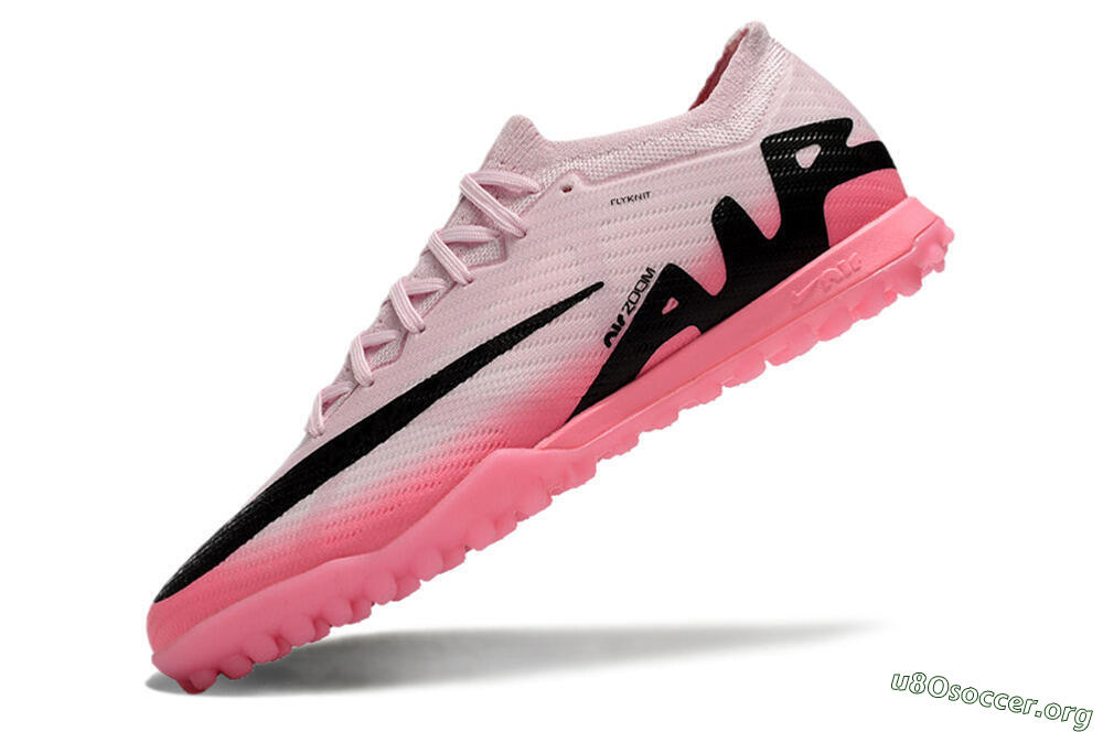 Nike Air Zoom Mercurial Vapor 15 Elite TF Football Shoes - Pink/Black 5