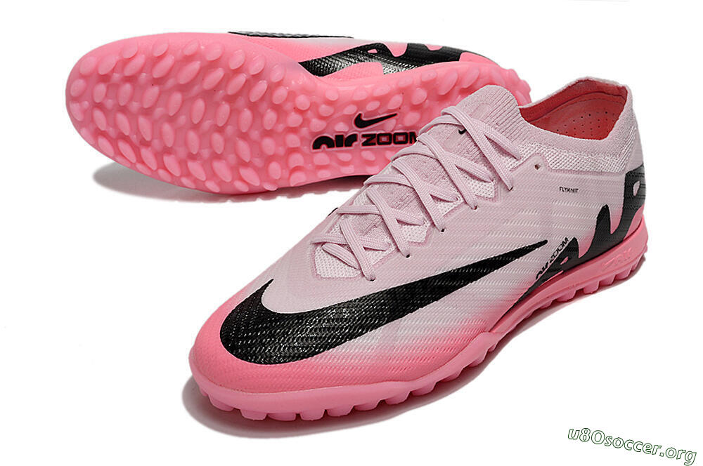 Nike Air Zoom Mercurial Vapor 15 Elite TF Football Shoes - Pink/Black 0
