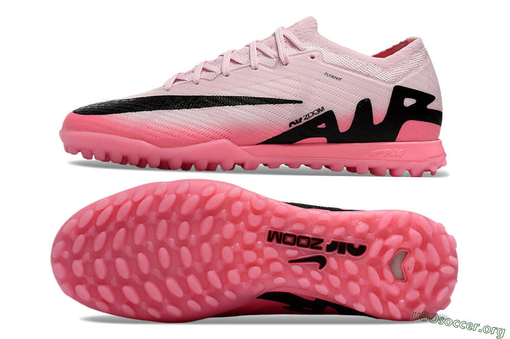 Nike Air Zoom Mercurial Vapor 15 Elite TF Football Shoes - Pink/Black 1