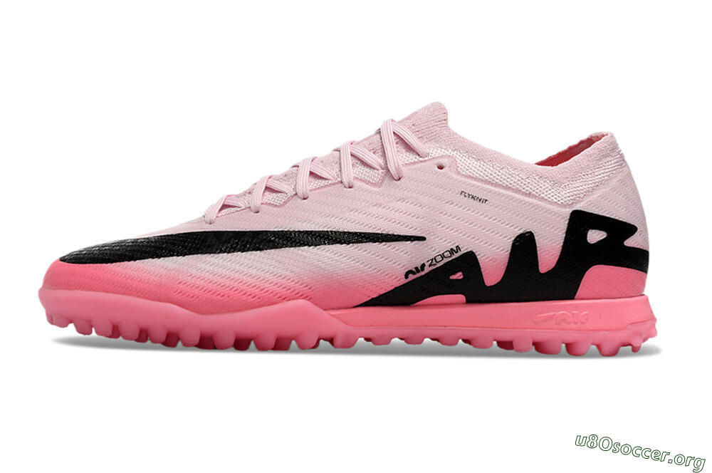 Nike Air Zoom Mercurial Vapor 15 Elite TF Football Shoes - Pink/Black 3