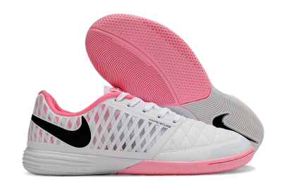 Nike Lunar Gato 2 IC Football Shoes - White/Pink/Black