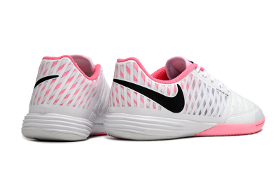 Nike Lunar Gato 2 IC Football Shoes - White/Pink/Black