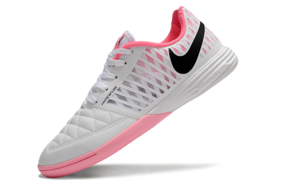 Nike Lunar Gato 2 IC Football Shoes - White/Pink/Black