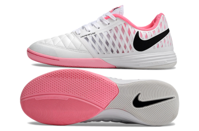 Nike Lunar Gato 2 IC Football Shoes - White/Pink/Black