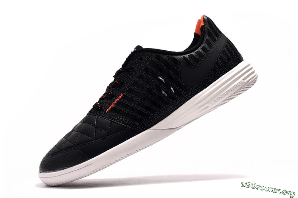 Nike Lunar Gato 2 IC Football Shoes - Black/Red/White 4