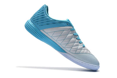 Nike Lunar Gato 2 IC Football Shoes - White/Blue/Silver