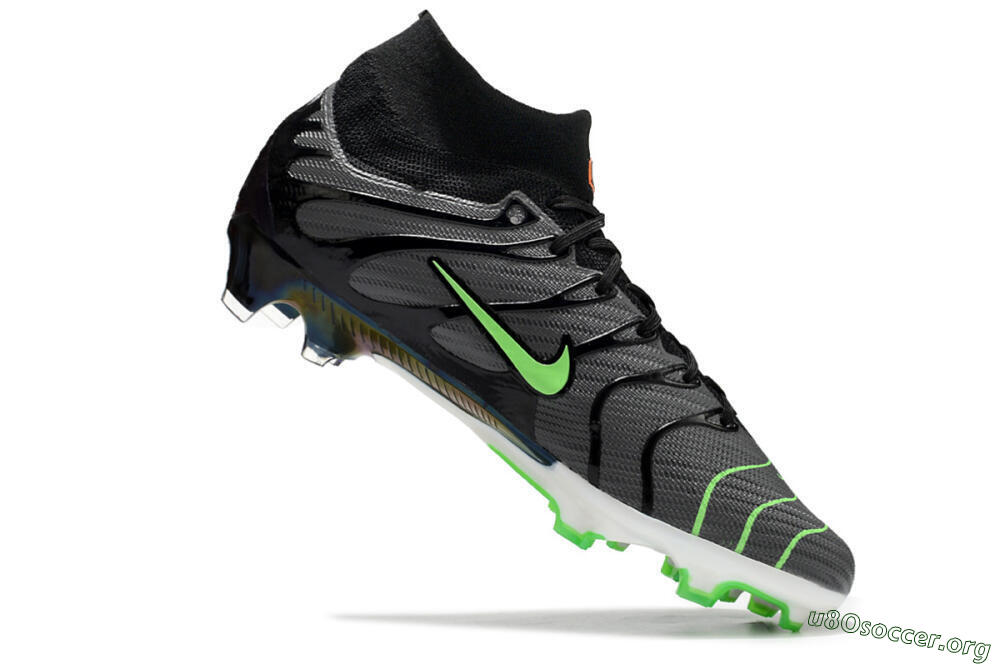 Nike Air Zoom Mercurial Superfly 9 Elite FG Football Boots - Silver/Black/Green 4