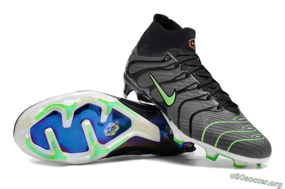 Nike Air Zoom Mercurial Superfly 9 Elite FG Football Boots - Silver/Black/Green 1