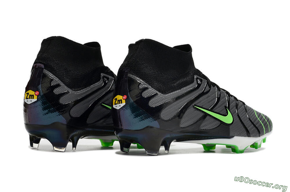 Nike Air Zoom Mercurial Superfly 9 Elite FG Football Boots - Silver/Black/Green 6