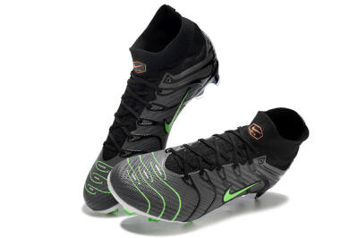 Nike Air Zoom Mercurial Superfly 9 Elite FG Football Boots - Silver/Black/Green