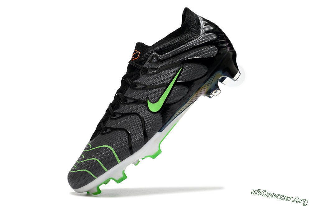 Nike Air Zoom Mercurial Vapor 15 Elite FG Football Boots - Silver/Black/Green 5